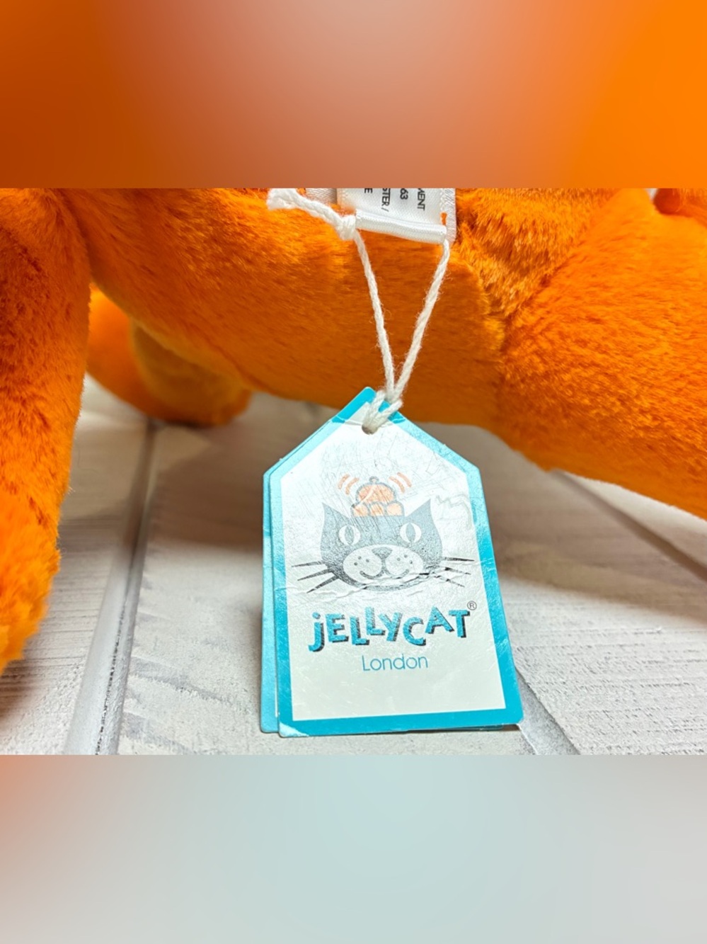 Jellycat Cruz Crested Newt Orange Plush RETIRED Collectible Stuffed Animal Toy - Picture 8 of 9